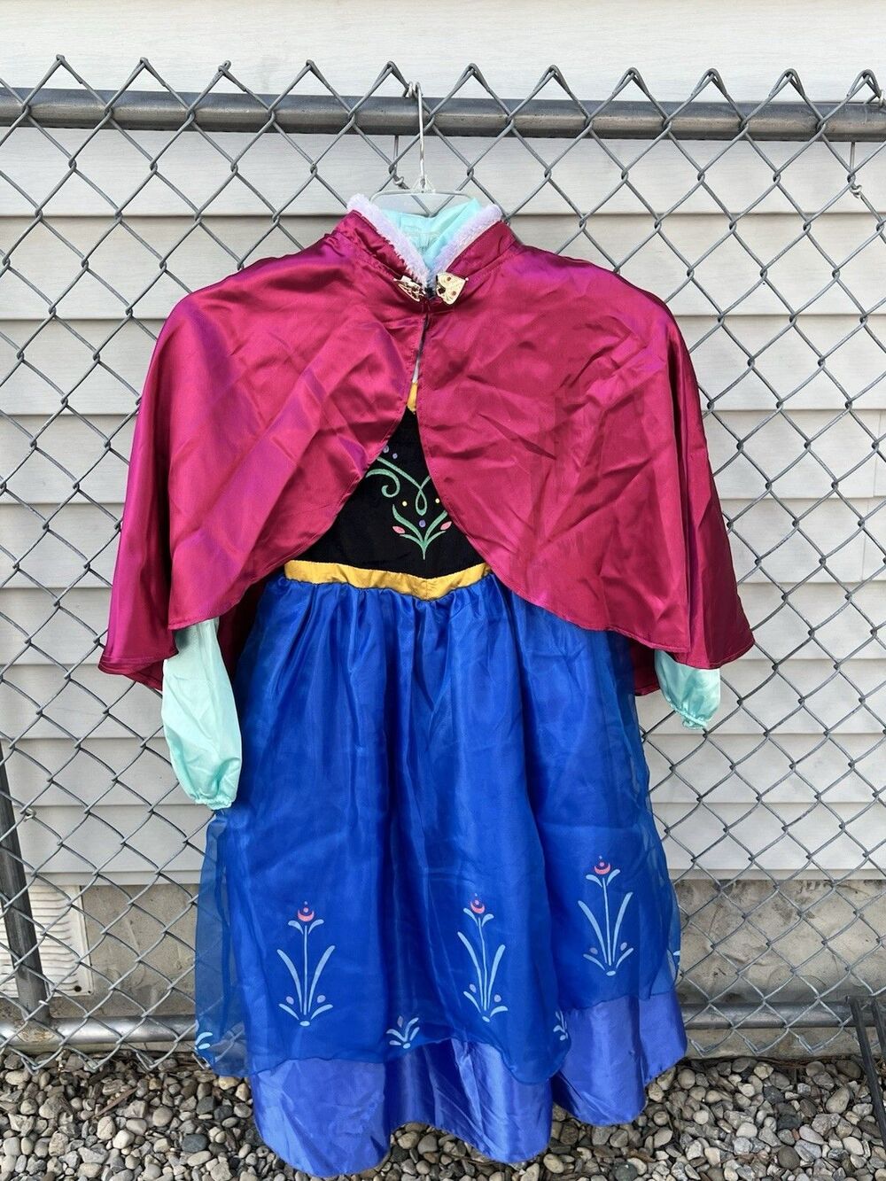 DISNEY STORE FROZEN "ANNA" Costume Girls Size 9/10 Halloween Princess Dress Up
